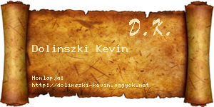Dolinszki Kevin névjegykártya