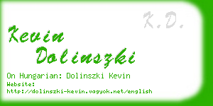 kevin dolinszki business card